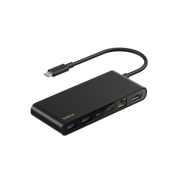 Belkin - Connect USB-C 8合1 集線器 (100W / 雙 USB-A / 雙 USB-C / HDMI / microSD card / SD card / 2.5Gb Eth
