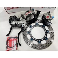 COMBO XMAX V1 V2 V3 ORIGINAL BREMBO STYLEMA P34 RED LOGO CALIPER FULLSET WITH RCS16 RCS19 MASTER PUM