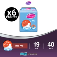 (P80) Intimate Mini Pad Wing 190mm (40's) x 6 Packets - [FREE INTIMATE BAG]