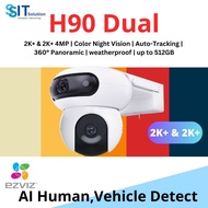 EZVIZ H90 Dual 2K+ (2K+ & 2K+ 4MP | Color Night Vision | Auto-Tracking |  360° Panoramic | weatherpr