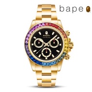 🇯🇵日本直送/代購 A BATHING APE TYPE 4 BAPEX CRYSTAL STONE GLDBape手錶 Bapex 手錶 猿人手錶   A BATHING APE TYPE 4 BAPEX CRYSTAL STONE Gold Bapex 1J30-187-016