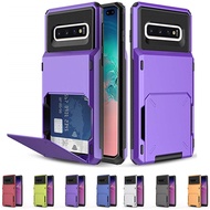 Casing Samsung Galaxy S10 Plus S10E Case Flip Card Slots Business Armor Case For Samsung S10 S10 Plus S10E Cover For Galaxy S10+