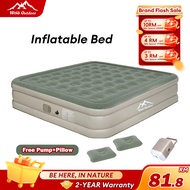 WTHB 7 Layer Inflatable Air Mattress Automatic Pump Single/Double 40CM Green Outdoor Camping Bed Til