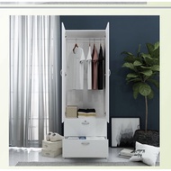 WARDROBE 2 door 2 drawer / almari ala ikea / almarj pakaian / almari murah / almari baju