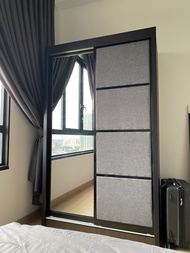 Wardrobe With Sliding Door Mirror 4x6 feet Almari Baju Dengan Cermin 4x6 kaki