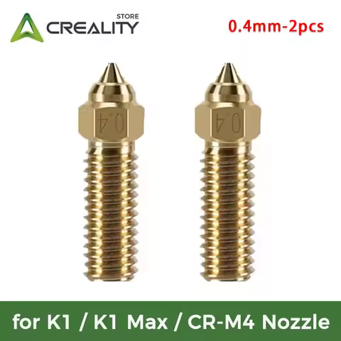 Creality K1/K1 Max Nozzle 2pc Original Brass High-speed 3D Printer Nozzles 0.4mm Fit 1.75mm Filament