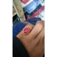 Cincin  Batu  Merah  Delima  Asli