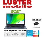 Acer Swift 3X SF314-510G-503B/54VJ | Xe MAX Graphics | 11th Gen i5-1135G7 | 16GB RAM | 512GB SSD