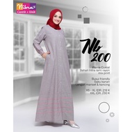 Gamis Nibras NB 200/ Busana Muslimah/ GAmis Wanita/ Dress Wanita