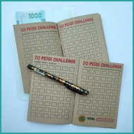 ✬ ➳ ─ Ipon Challenge 2025 Chinkee Tan Card 5 10 20 Booklet with Pouch Bill Alkansya Peso Sense Mini