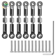 6Pcs Adjustable Metal Linkage Pull Rod Front /Rear Servo Link for  A949 A959 A969 A979 K929 RC Car U