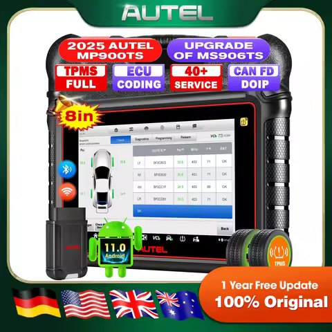 Autel MaxiPRO MP900TS, 2024 8in MP900-TS up of MaxiSYS MS906TS MP900-BT MK900-TS, Top TPMS as MS906 
