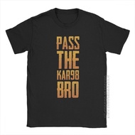 Korean Style T-Shirt Men Kar98 98K Funny O-Neck Short Sleeve Clothes Pure Cotton Regular Basic Tee
