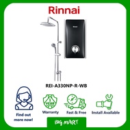REI-A330NP-R-WB  Rinnai Instant Water Heater with Rainshower  -  PIANO BLACK