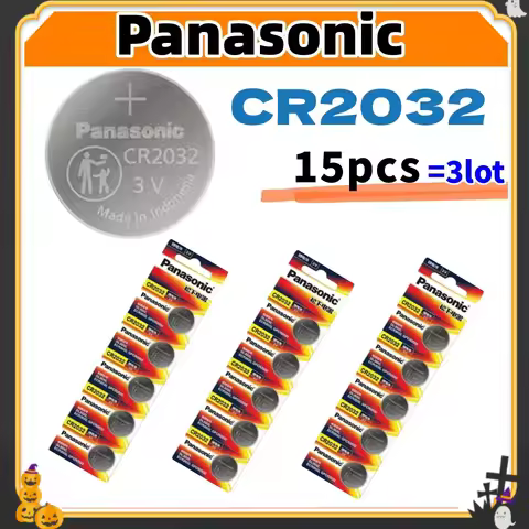 15PCS Original PANASONIC CR2032 CR 2032 3V Lithium Battery For Watch Calculator Clock Remote Control