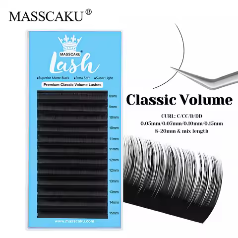 Wholesale 0.05/0.07/0.10/0.15mm Thickness 3D Effect Classic Volume Lashes Premium Faux Mink Material