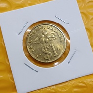 1989 KEYDATE UNC 1 Ringgit Duit Emas GRADE AAA Gold Coin