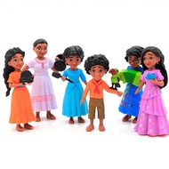 6pcs Encanto Action Figure Model Dolls Toys For Kids Home Decor Desktop Ornament Gift Birthday Cake