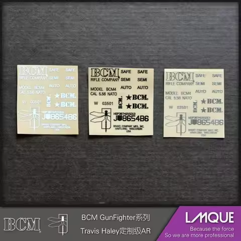 Outdoor Activities M4 Gel Water Gun Waterproof BCM Metal Sticker Of Jinming 8 SCAR 416 g36 L12