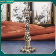 Pennyj Ba Mặt Brass Vajra Pestle Bức Tượng Khắc Phật Phurba Pestle Kim Loại Bức Tượng Điêu Khắc văn