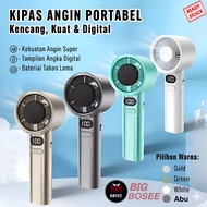 LAYAR BB7 - Mini Portable USB Handheld Turbo Fan M11 LED Screen Strong Wind 120 High Speed Handheld 