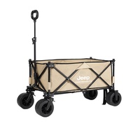 Jeep Outdoor Camping Vehicle Sturdy Foldable Handcart 150L Folding Trolley Camping Self-Driving Tour
