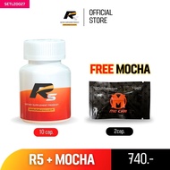 R5 ผลิตภัณฑ์อาร์ห้า (10 Cap) แถม Mocha 2 cap. ยาอึด แข้ง ยาทน ชะลอการหลั่ง ฟื้นฟูสมรรถภาพ บำรุงสุขภา