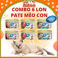 Combo 6 lon Pate Snappy Tom Kitten cho Mèo Con (Lon 70g) - Siêu tiết kiệm dinh dưỡng toàn diện