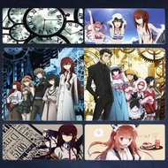 Mousepad Steins Gate HD Printing Computer Gamers Locking Edge Non-slip Mouse Pad Keyboard Table Carp