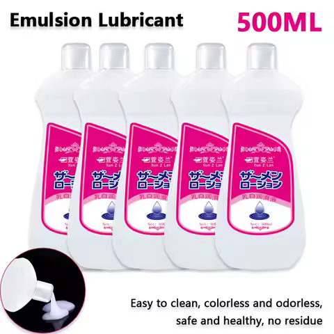 500ML Emulsion Lubricant Anal Lubricant Easy to clean, colorless and odorless, safe and healthy gay