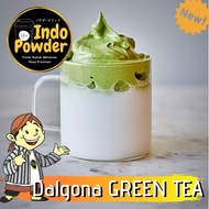 Bubuk DALGONA GREEN TEA 1Kg - Bubuk DALGONA anti gagal 1Kg rasa GREEN TEA - Dalgona Powder rasa GREE