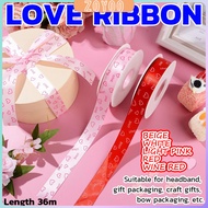 ZoYoo 1 Roll Printed Ribbon Use To Decorate Gift Boxes Valentine's Day Flower Bouquet DIY Work Width