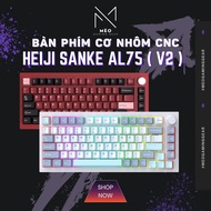 Heiji Snake AL75 mechanical keyboard - Full CNC aluminum - RGB LED - Plate FRC4 - Anode paint
