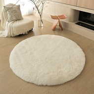 60-120cm Round Carpet Bedroom Luxury Carpet Round Fluffy Area Rug Non-Slip Circle Rug Shaggy Carpet