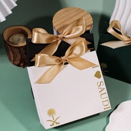 5/10pcs Saudi Arabia National Day Gift Bag With Palm Tree And Sword Emblem, Vertical I Love SAUDI Ty