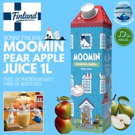 Bonne Finland Moomin Kids Pear Apple Juice 1L | No Added Sugar | No Preservatives Halal Finland kids