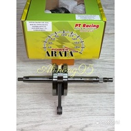 EX5 DREAM/WAVE-100 ARATA PT RACING CRANKSHAFT JET UP 4mm (+8mm) (D90mm) (TAMBAH BERAT) (UNTUK CRANKC