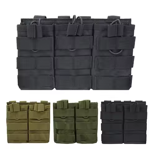 Single/Double/Three Mole magazine bag air gun AK 7.62 5.56mm M4 AR 15 rifle magazine bag hunting acc