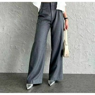 Oro Pants Highwaist Loose | Anti-wrinkle high-waist culottes