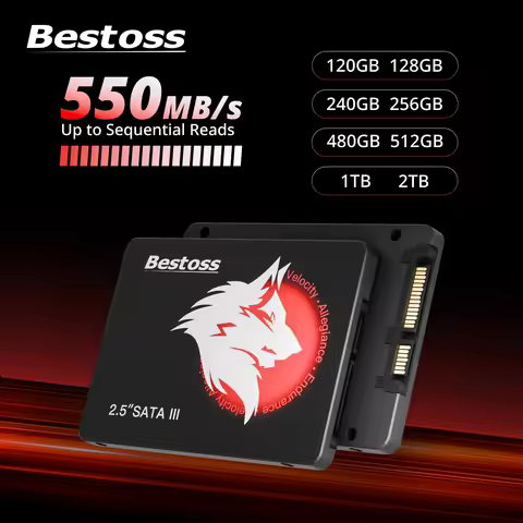 Bestoss 2.5 inch Sata 3.0 Solid State Drives 120GB 128GB 240GB 256GB 480GB 512GB 1TB 2TB SSD for Des