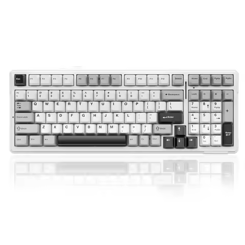 AULA F99 Machanical Keyboard Bluetooth 5.0/2.4G Wireless/Wired Gasket-mounted Gaming Keyboard 99 Key