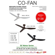 Cheapest 45"/52" DC Motor Ceiling Fan Option Light Kit Black/White/Wood Color (DELGALA-FANCO)