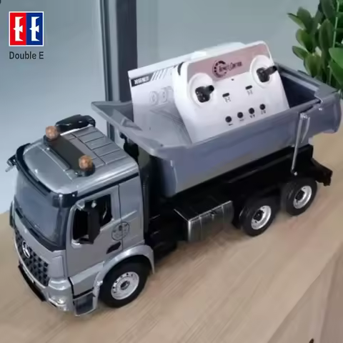 DoubleE 1:20 6Ch Rc Car Remote Control Truck Rc Dump Trucks Electric Model Simulation Engineering Ve