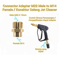 M22 Male to M14 Female adapter connector jet cleaner hose connector