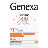 Genexa, Cold Crush, Cold & Cough, Organic Acai Berry, 60 Chewable Tablets