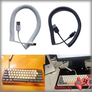 AMOONA USB C Port Coiled Cable Wire Mechanical Keyboard GH60 USB Cable Type c USB Port for  2 GH60 K