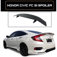 # Honda Civic Fc 2016-2021 SI Spoiler / Ducktail Spoiler / Roof Spoiler Glossy Black / Carbon Printing Car Spoiler