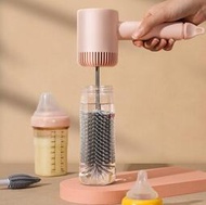 電動奶瓶刷矽膠清潔刷套裝360度旋轉嬰兒奶嘴刷USB充電奶瓶清洗刷
