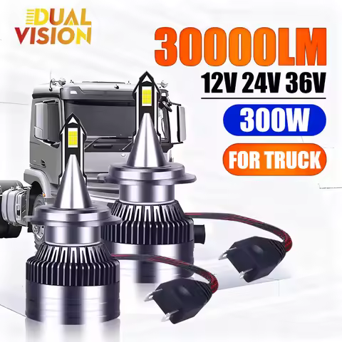 24V Led Truck 300W H7 H4 H11 Headlights H1 H8 H9 HB3 HB4 9005 9006 9012 Led Auto Lamps 30000LM LED T