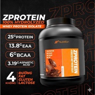 ZProtein Hydrolyzed Whey | 5Lbs -2.3kg -71 Servings | No Sugar | Not Fat| No stomach irritation
